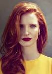 Celebrity JESSICA CHASTAIN Red Color Hair For Woman - Celebs Hair.