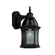 Shop Portfolio 15-1/2-in Black Motion Activated Outdoor Wall Light ...
