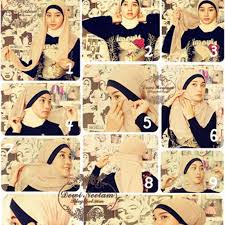 Set of hijab tutorial practical and stylish | Fashion Hijabers