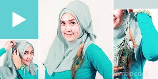 Tutorial Hijab Segi Empat � Cara Memakai Jilbab Segi Empat Simple ...