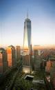 Images show design changes to base, spire of 1 WTC