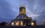 File:Liverpool Metropolitan Cathedral at dusk (reduced grain