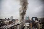 Blaze engulfs NYC building after partial collapse | MSNBC