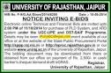 University of Rajasthan Jaipur Rajasthan