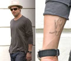 Celebrity Tattoos - Brad Pitt