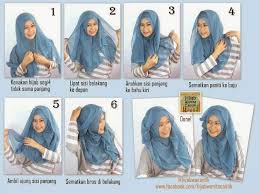 Cara memakai jilbab segi empat simple modern � widyanakhofifah12