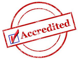 Red circle with box that includes a checkbox with red check that says "Accredited". Which TJC Accreditation Program is best for your organization? 