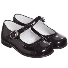 Children's Classics - Girls Black Patent Leather Mary Jane Shoes ...