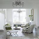 White tranquil living room | Modern white interiors | Living room ...