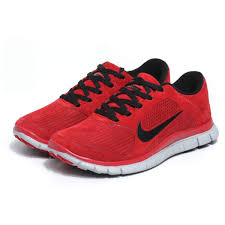 Awesome Womens Red Athletic Shoes with Black and White Color ...