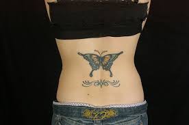 Butterfly Lower Back Tattoos-14