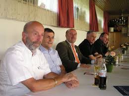 CDU-AK Innere Sicherheit; Ewald Anger, sein Vorgänger; Wolfgang Schick, CDU-Vors Stadtverband Pforzheim; ganz rechts Lothar Frick