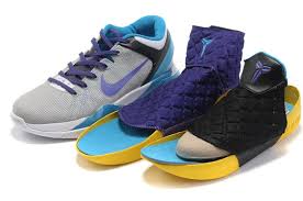 Cheap Nike Zoom Kobe VII 7 Basketball Shoes Purple Blue Black Grey ...