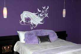 Songe floral vinyl wall art: bedroom decor by natalie - Dezign Blog