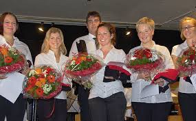 Im Rahmen des Jahreskonzertes erhielten Melanie Gruler, Silvia Kistler, Martin Kech, Annegret Hotz, Carina Blattert und Ilona Wiesmann (von links) die ...