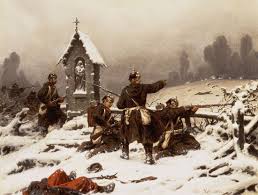 Preussische Infanterie im Schnee - Christian Sell d.Ä. als ...