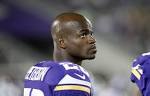 Vikings RB ADRIAN PETERSON Charged in Sons Injury, Wont Play.