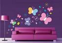 Funny and Colorful Tree Butterfly Wall Stickers Decals Art for ...