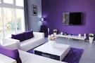 Creating a Luxury Living Room with the Use of Purple Color | Best ...