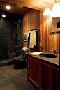 Finished Basement Design Sauna and Bathroom