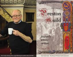 Dr. Alan Crosby At The Preston Historical Society | Blog Preston - Dr.-Alan-Crosby-At-PHS-Meeting-7th-January-2013-With-Book-Cover