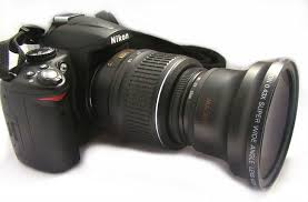 Digital slr kamera 0.45x weitwinkel-objektiv 77mm marco linse ...