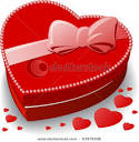 Red Heart-Shaped Box Decorated With A Bow Stock Vector 63979198 ...