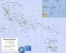 Map Solomon Islands, Honiara