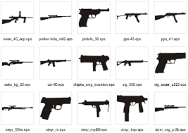 Guns EPS Clipart Collection