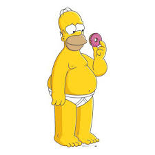 the coffee shop is so quiet Homer-simpson-with-doughnut