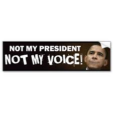 obama stitches not my president not my voice bumper sticker by madnadcapone. Anti Obama sticker