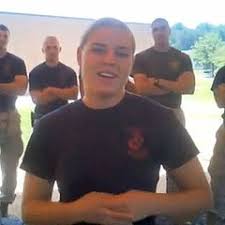 Female Marine Invites Justin