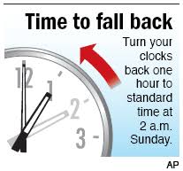 With the clocks turned back,