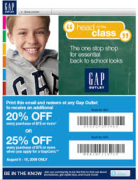 gap printable coupons