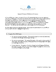 agreement contract sample