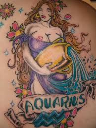 Tattoos Of The Aquarius Symbol