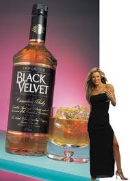 bottle of Black Velvet.