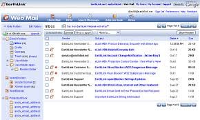 update EarthLinks webmail