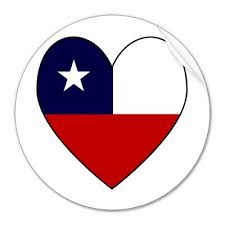 Heart-shaped Chile Flag