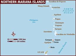 Mariana islands map OCEANIA
