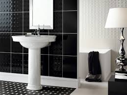 Affordable black and white bathroom tiles