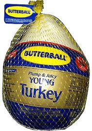 a frozen Butterball Turkey