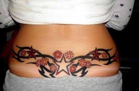 Female Tattoos With Lower Back Star Tattoo Designs 5