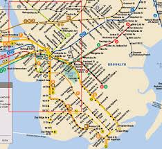 MTA Subway Route Map in