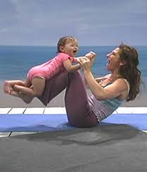 Mom and Baby Yoga Pose