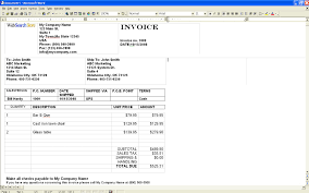 invoice sample