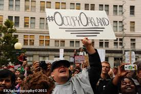 An Occupy Oakland protestor in