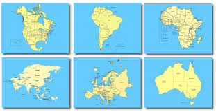 clip art continents