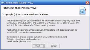 Themas para WIN XP de R+V UXTheme-MultiPatcher_1