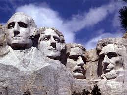 on Mount Rushmore,